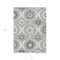 Homeroots 5' X 8' Gray Charcoal And Brown Medallion Washable Indoor Outdoor Area Rug 589609 - alternate 6