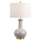 Jonathan Y Brussels 27" Contemporary Transitional Ceramic/Metal LED Table Lamp, Gray/Brass JYL6208B - alternate 1