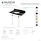 Kingston Brass 36" Black Granite Console Sink with Acrylic Legs, 8-Inch, 3-Hole, Black Granite/Oil Rubbed Bronze KVPK36KA5 - alternate 5