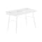 Homeroots 47" White Wood and Metal Parsons Computer Desk 489835 - alternate 6