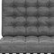 Homeroots 30" Dark Gray and Silver Faux Leather and Stainless Steel Folding Lounge Chair 684450 - alternate 6