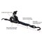 Mytee Products Auto Retract NO-RATCHETING Ratchet Straps, 1inx12ft Retractable Ratchet Straps w/ Coated S Hook RS112R - alternate 3