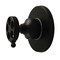 Kingston Brass Single-Handle Six-Way Diverter Valve with Knurled Handle and Round Trim Kit, Matte Black KS4030RKZ - alternate 1