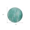 Homeroots 8' Teal Blue Aqua And Gray Round Striped Washable Indoor Outdoor Area Rug 577267 - alternate 6