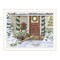 Homeroots Decorated Holiday Porch White Framed Wall Art 572092 - alternate 1