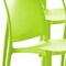 Homeroots Set of Four Green Heavy Duty Plastic Outdoor Stacking Dining Chairs, 4PK 565213 - alternate 4