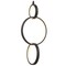 Jonathan Y Loop 7.8 in. Adjustable Integrated LED Metal Ring Pendant, Black JYL7210A - alternate 7