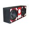Deejay Led Loaded Box w/Two Despacito Heavy Duty 12-in Woofers One Horn and w/Two Bullet Tweeters RED TBH12RED - alternate 5