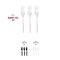 Smarty Had A Party Clear Plastic Disposable Forks (1000 Forks), 1000PK 420F-CL-CASE - alternate 7