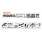 Cmt RECIPROCATING SAW BLADES for WOOD&METAL (BIM) 12inx 10-14TPI (5-PCS.) JS1222VF-5 - alternate 2