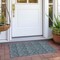 Homeroots 2' X 3' Teal Damask Washable Non Skid Indoor Outdoor Area Rug 563898 - alternate 4