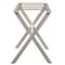 Homeroots Hotel Ivory Finish Wood Folding Luggage Rack With Tan Straps 383080 - alternate 6