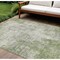 Homeroots 8' X 10' Green And Ivory Abstract Washable Indoor Outdoor Area Rug 612325 - alternate 1