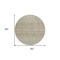 Homeroots 8' Taupe Green And Ivory Round Tribal Washable Indoor Outdoor Area Rug 582652 - alternate 6