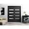 Sartodoors Slab Barn Door Panel 30 x 80in, Matte Black Frosted Glass, Pocket Closet Sliding QUADRO4113S-BLK-30 - alternate 7
