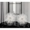 Homeroots Set of Two White Iron Decorative Spiky Sphere Tabletop Sculpture, 2PK 568890 - alternate 3