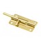 Prime-Line Door and Gate, Slide Barrel Bolt Latch 4 inch with Screws, Brass Plated (Single Pack) U 117576 - alternate 4