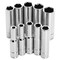 Performance Tool 10 pc. 1/4 in. Dr. Metric Socket Set, 6pt Deep Sockets, Chrome Vanadium W36400 - alternate 1