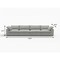 Homeroots 160" Light Gray Linen Blend Modular Sofa 714570 - alternate 3