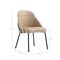 Manhattan Comfort Gracie Dining Chair in Tan and Black - Set of 4 4-DC100-BTN - alternate 8