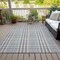 Homeroots 5' X 8' Gray Blue And Beige Plaid Washable Indoor Outdoor Area Rug 601483 - alternate 5