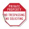 Signmission Private Property No Trespassing No, 10 Inch X 10 Inch, Vinyl Decal OC-D-10-159 - alternate 1