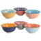 Elama Roxey 6 Piece Assorted Design 20oz Porcelain Footed Bowl Set in Multicolor ELM-ROXEY-6-BOWL - alternate 5