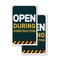 Signmission Open During Construction, Vinyl Decals Only 24 Inch x 36 Inch, Vinyl Decal, 2PK DSB-2436-2PACK-30407 - alternate 1