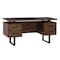 Sunjoy 60in Milano Floating Pedestal Desk, Modern Home Office Large Desk Work Station G104005000 - alternate 1