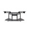 Homeroots 71" Dark Gray and Black Music Recording Studio Desk 491451 - alternate 4