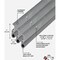 M-D Building Products Building Products Silver Aluminum and Vinyl Screw-on Top and Sides Door Seal Kit 1073 - alternate 5