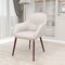 Leisuremod Elias Dining Chair Upholstered in Leather Velvet and Powder Coated Iron Legs, 2PK EDC21BG-2 - alternate 6