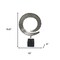 Homeroots 16" Black and Silver Marble and Aluminum Tabletop Sculpture 354696 - alternate 3