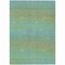 Homeroots 8' X 10' Teal Blue Striped Washable Indoor Outdoor Area Rug 608816 - alternate 5