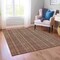 Homeroots 5' X 8' Blush Burgundy And Pink Striped Washable Indoor Outdoor Area Rug 615032 - alternate 5