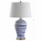 Jonathan Y Joelie 29" Ceramic LED Table Lamp, Blue/White JYL3016A - alternate 6