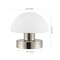 Jonathan Y Zoe 5.75" Modern Minimalist Iron Rechargeable Integrated Portable LED Table Lamp, Nickel/White JYL7113B - alternate 11