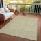 Homeroots 9' X 12' Beige Geometric Washable Indoor Outdoor Area Rug 607474 - alternate 6