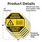 Signmission Shock Warning Electric Fence, 4 inch X 4 inch, Vinyl Decal, 5PK OC-D-5PACK-4-51 - alternate 3