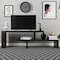 Leisuremod Orford TV Stand with MDF Shelves and Powder Coated Iron Legs, Phantom Grey ORS88GR - alternate 6