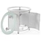 Leisuremod Walbrooke White Patio Round Tank Holder with Slats Design, White WHS24W - alternate 7