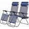 Simple Deluxe 2 Set Zero Gravity Chairs Patio Portable Reclining Folding Lounge Chair Beach Camping Chairs with P 3A88LGCHARZEROGRAVITYBLUX2 - alternate 1