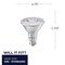 Bulbrite 120-Watt Equivalent Dimmable Flood PAR38 Medium E26 LED Light Bulb, 2700K, 2PK 861749 - alternate 5