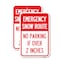 Signmission Emergency Snow Route No Parking Emergency Snow Route No, 18'' X 24'', Heavy Gauge Aluminum, 2PK A-1824-2PACK-24108 - alternate 1