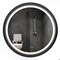 Fab Glass And Mirror Round LED Bathroom Mirror with Lights, Front Lit Makeup Mirror, Anti-Fog, 3 Colors and Dimmable HC36RD-FB - alternate 1