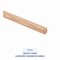 Boardwalk Tapered End Broom Handle, Lacquered Hardwood, 1.13in dia x 54in, Natural BWK124 - alternate 10