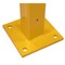 Mytee Products 4 inx4 inx18 in Bolt-On Steel Rigid Post & 8 ftx15 in 3-Rib Guard Rails for Warehouse GR3RP-1808-KIT - alternate 6