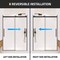 Anzzi Stellar 51 to 54 in. x 76 in. Sliding Frameless Shower Door in Matte Black with Tempered Clear Glass SD-FRLS05903MB - alternate 4