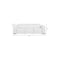 Homeroots 104" White Top Grain Leather Reclining Metal USB Sofa 720441 - alternate 5