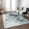 Homeroots 8' X 10' Teal Blue Gold And Gray Abstract Washable Indoor Outdoor Area Rug 617833 - alternate 7